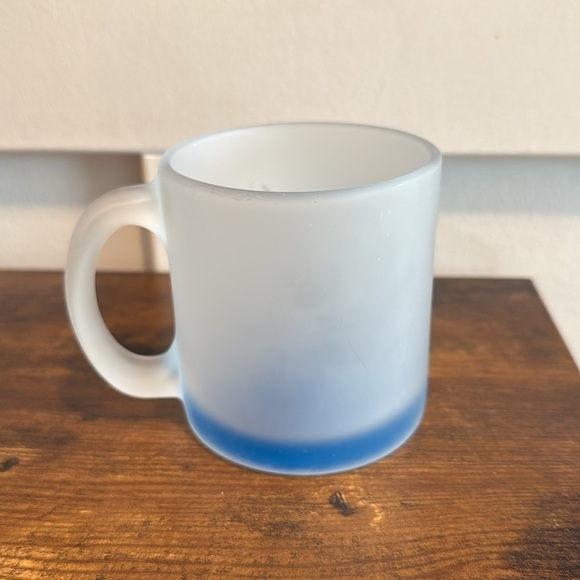 Vintage Walt Disney World Coffee Mug Cup Frosted Glass white lettering - Picture 2 of 6